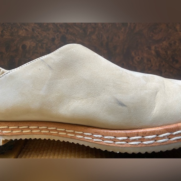 Jean Paul Barriol Suede Sling Back Loafers in Off White - size 6 (UK 4) - Picture 8 of 11